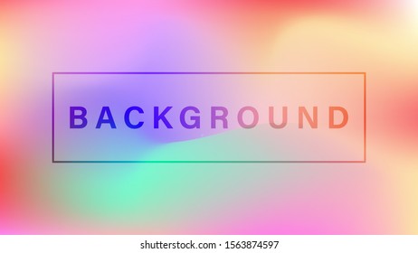 Blurred bright colors mesh background. Colorful rainbow gradient. Smooth blend banner template. Easy editable soft colored vector illustration