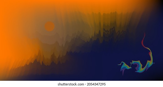 Blurred bright colors mesh background. Colorful gradient. Seamless mixing banner template. Light editable soft color vector illustration.