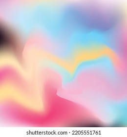 Blurred brush of paint hologram foil with lines.