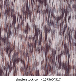 Blurred camouflage effect ikat vector texture. Modern animal skin mottled background. Seamless non print pattern. Soft variegated melange all over tile. Dense mottled swatch.