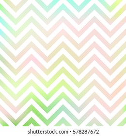 Blurred chevron pattern background pink and green. Vector illustration.