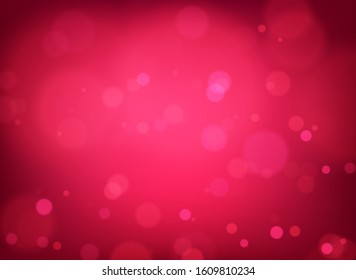 Blurred circles on red background. Vector illustration.