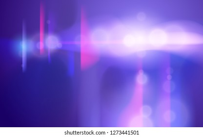 Blurred city background defocused beyond the window, vector illustration out of focus night or evening city dynamic lights.