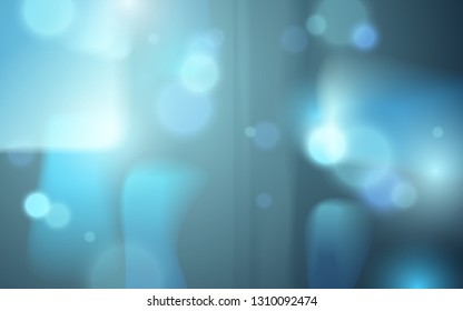 El fondo borroso de la ciudad se desenfocó más allá de la ventana, ilustración vectorial fuera del foco de la noche o de las luces dinámicas de la ciudad.