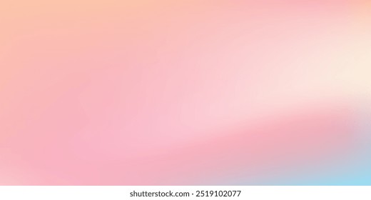 Fundo de gradiente de cor desfocado, textura de gradação de grão rosa azul abstrato, vetor ruído pêssego macio textura desfoque fundo abstrato