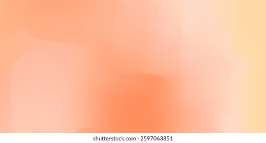 Blurred color gradient background, abstract orange grain gradation texture, vector soft peach noise texture blur abstract background