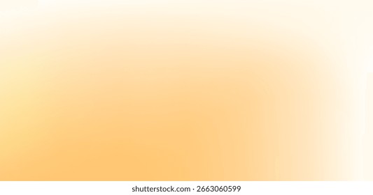 Fondo de gradiente de color borroso, textura de gradación de grano naranja amarillo blanco abstracto, Vector suave textura beige desenfoque fondo abstracto