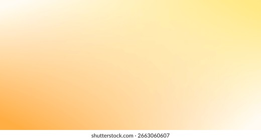 Fundo de gradiente de cor desfocado, textura de gradação de grão amarelo branco abstrato, vetor textura bege suave desfoque fundo abstrato