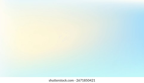Fondo de gradiente de color borroso, textura de gradación de grano amarillo blanco azul abstracto, Vector de textura de cielo azul suave