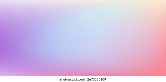 Fundo de gradiente de cor borrada, fundo abstrato amarelo vermelho laranja azul grão gradação, vetor textura de pêssego macio borrão abstrato fundo