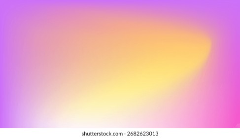 Fondo de gradiente de color borroso, textura de gradación de grano amarillo púrpura rosa abstracto, Vector suave textura violeta desenfoque fondo abstracto