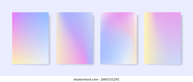 Fundo de gradiente de cor desfocado, textura de gradação de grão amarelo roxo abstrato, vetor textura violeta suave fundo abstrato desfoque
