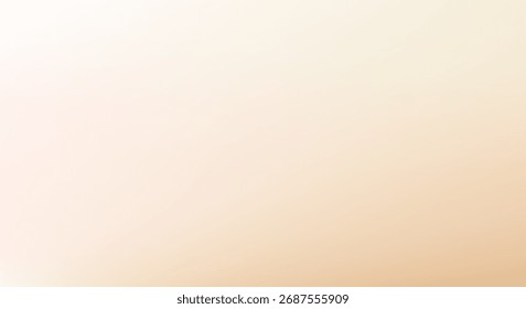 Fundo de gradiente de cor desfocado, textura de gradação de grão cáqui marrom bege abstrato, vetor textura amarelo pálido desfoque fundo abstrato