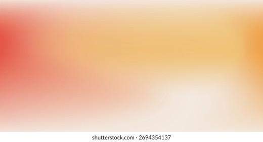 Fondo de gradiente de color borroso, textura de gradación de grano naranja rojo amarillo abstracto, Vector suave textura de melocotón fondo abstracto borroso, diseño moderno
