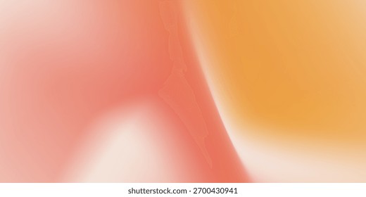 Fondo de gradiente de color borroso, textura de gradación de grano de naranja roja amarilla abstracta, Vector estético textura de melocotón suave