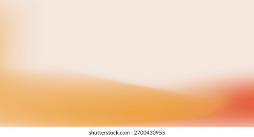 Fundo de gradiente de cor desfocado, textura de gradação de grão vermelho amarelo abstrato, vetor estético textura de pêssego macio plano de fundo abstrato