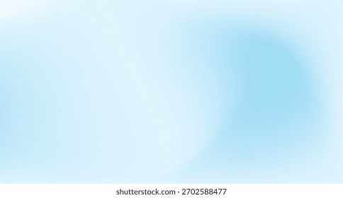 Fundo de gradiente de cor borrada, textura de gradação de grão azul abstrata, vetor céu azul suave aqua textura borrar fundo abstrato