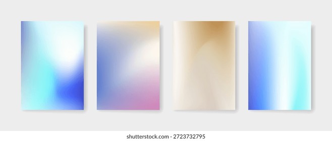 Blurred color gradient background, abstract blue pink beige brown grain gradation texture, vector soft pink texture blur abstract background