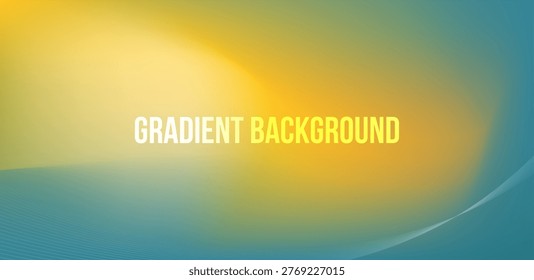 Blurred color gradient background, abstract yellow green grain gradation texture, vector teal texture blur abstract background