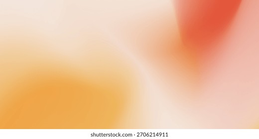Fundo de gradiente de cor desfocado, textura de gradação de grão vermelho amarelo abstrato estético, vetor moderno textura de pêssego macio fundo abstrato desfoque