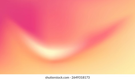 Blurred color gradient peach background, abstract orange pinkish texture, vector soft abstract background with liquid wave
