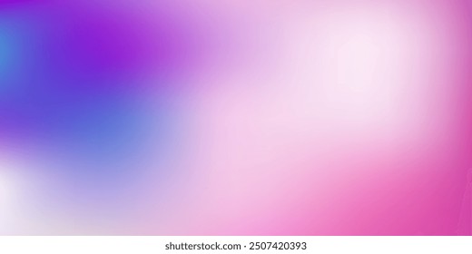 Blurred color gradient purple pink blue grainy color gradient background