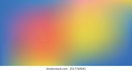 Blurred color gradient purple pink blue grainy color gradient background. vector ilustration