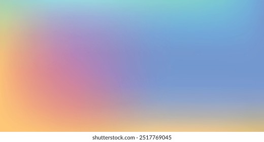 Blurred color gradient purple pink blue grainy color gradient background. vector ilustration