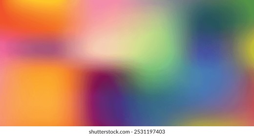 Blurred color gradient purple pink blue grainy color gradient background. vector ilustration