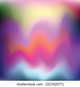 blurred color hologram foil with curve.