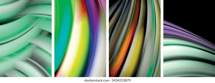 Blurred color line backgrounds. Vector Illustration For Wallpaper, Banner, Background, Card, Book Illustration, landing page