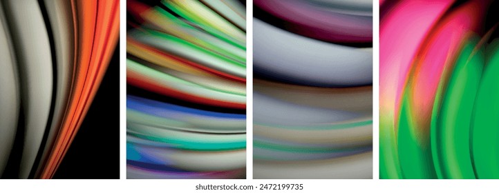 Fondos de línea de color borrosos. Ilustración vectorial Para Fondo de pantalla, Anuncio, Fondo, Tarjeta, Ilustración de libro, página de destino