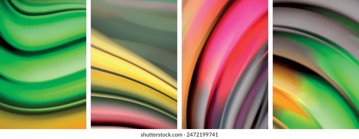 Fondos de línea de color borrosos. Ilustración vectorial Para Fondo de pantalla, Anuncio, Fondo, Tarjeta, Ilustración de libro, página de destino