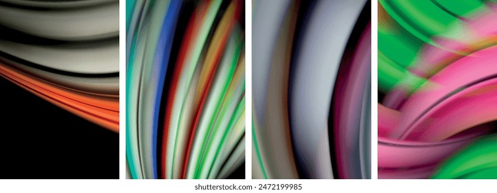 Blurred color line backgrounds. Vector Illustration For Wallpaper, Banner, Background, Card, Book Illustration, landing page
