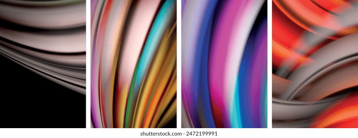 Blurred color line backgrounds. Vector Illustration For Wallpaper, Banner, Background, Card, Book Illustration, landing page