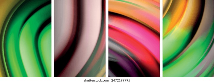 Blurred color line backgrounds. Vector Illustration For Wallpaper, Banner, Background, Card, Book Illustration, landing page