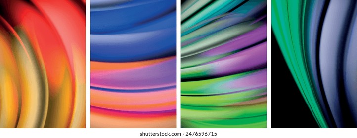 Fondos de línea de color borrosos. Ilustración vectorial Para Fondo de pantalla, Anuncio, Fondo, Tarjeta, Ilustración de libro, página de destino