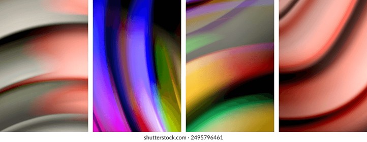 Blurred color line backgrounds. Vector Illustration For Wallpaper, Banner, Background, Card, Book Illustration, landing page