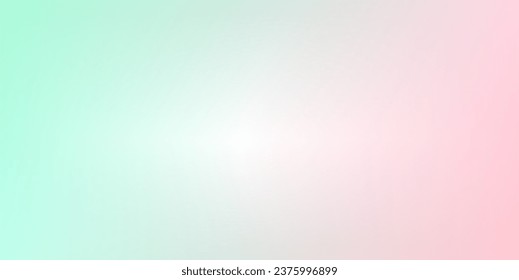 Blurred colored abstract background. Colorful gradient. Mesh Gradient. Mint and Pink Color Palette