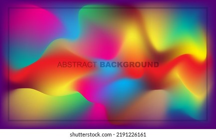 unscharfer, abstrakter Hintergrund. Leichte Übergänge von leuchtenden Farben. Farbverlauf. Regenbogen-Hintergrund.