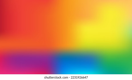 unscharfer, abstrakter Hintergrund. Leichte Übergänge von leuchtenden Farben. Farbverlauf. Regenbogen-Hintergrund.
