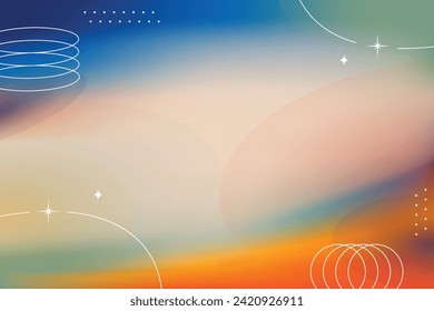 Blurred colored abstract background. Smooth transitions of iridescent colors. Colorful gradient.