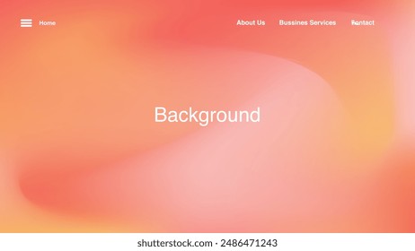 Unscharfer farbiger abstrakter Hintergrund. Glatter Übergang von funkelnder orangefarbener Farbe. Farbverlauf orange