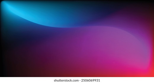 Blurred colored abstract background. Smooth transition of shimmering colors. Colorful gradient, Color gradient, gradient circle, modern gradient vector with grain noise