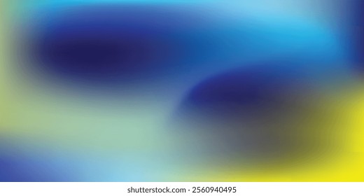 Blurred colored abstract background. Smooth transitions of iridescent colors. blue and yellow gradient. Rainbow backdrop.