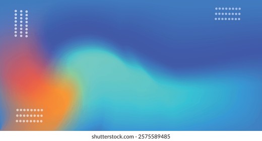 Blurred colored abstract background. Smooth transitions of iridescent colors. Colorful gradient. Rainbow backdrop.