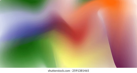Blurred colored abstract background. Smooth transitions of iridescent colors. Colorful gradient. Rainbow backdrop