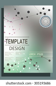 Blurred colored banner for web design. Vector illustration