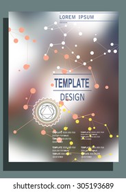 Blurred colored banner for web design. Vector illustration