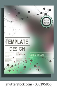 Blurred colored banner for web design. Vector illustration